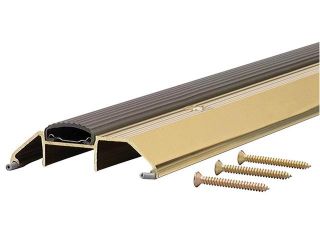 MD 09365 36" Bright Gold High Boy Thresholds With Vinyl Seal Aluminum