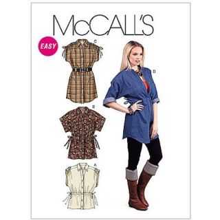 McCall's Pattern Misses' Tops and Tunics, ZZ (L, XL, XXL)
