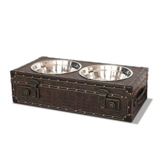 Bombay Company Brentwood Croc Trunk Double Feeder   Shopping