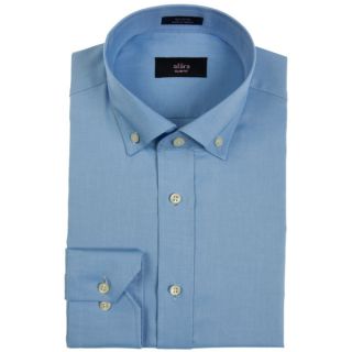 Alara Blue Pinpoint Oxford Button Collar Dress Shirt