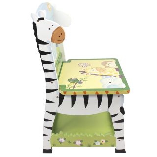 Fantasy Fields Sunny Safari Kids Desk, Chair and Bench Set