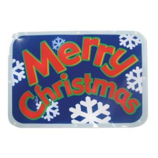 Brite Star Battery Operated 16 in. LED Light Show Window Sign "Merry Christmas" 48 209 00