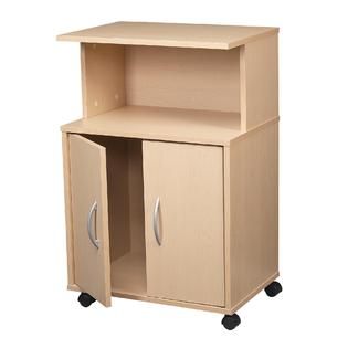 Maple Roll Away Utility Cart   Home   Storage & Organization   Closet