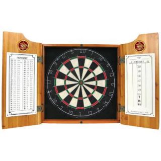 Trademark Wood Finish Dart Cabinet Set   Anheuser Busch A and Eagle AB7000 AE