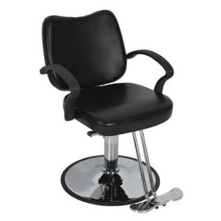 Hydraulic Barber Chair Styling Salon Work Station Chair Black Modern Design New