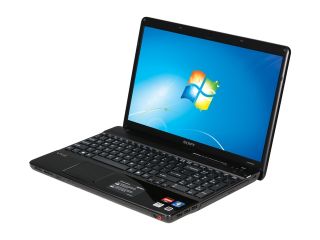 SONY Laptop VAIO E Series VPCEE23FX/BI AMD Athlon II Dual Core P320 (2.10 GHz) 4 GB Memory 320 GB HDD ATI Radeon HD 4250 15.5" Windows 7 Home Premium 64 bit