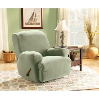 Sure Fit Stretch Polyester Stripe Recliner Slipcover   11140569