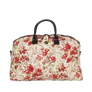 Anna Griffin Laminated Fabric Oversized Duffle Tote Bag