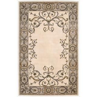 Nourison Hand tufted Versailles Palace Ivory Rug (53 x 83)