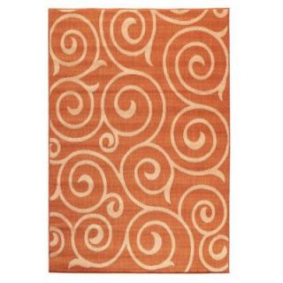 Home Decorators Collection Whirl Terra/Natural 3 ft. 9 in. x 5 ft. 5 in. Area Rug 0527705860