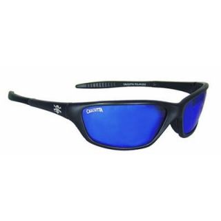 Black Frame Tellico Sunglasses with Blue Mirror Lenses TL1BM