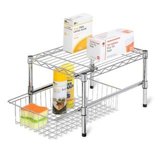 Honey Can Do Adjustable Shelf with under cabinet organizer