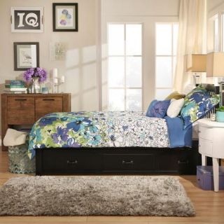 Elise Captain Twin Bed with Trundle, Black