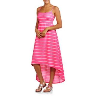 No Boundaries Juniors Smocked Hi Lo Maxi Dress