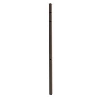 Ironcraft Bronze Powder Coated Metal Decorative Fence Post (Actual 2 in)