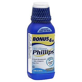 Phillips Milk of Magnesia, Original, 16 fl oz (473 ml)   Health