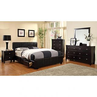 Furniture of America Comiso 2 Piece Full size Bed and Night Stand Set