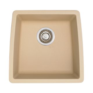 BLANCO Performa 17 in x 17.5 in Biscotti Single Basin Granite Undermount Residential Kitchen Sink