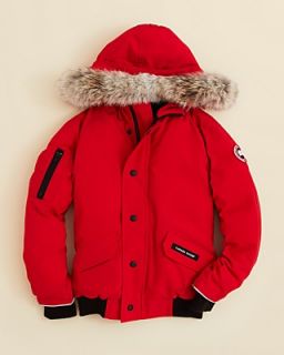 Canada Goose Boys' Rundle Bomber with Fur Hood   Sizes XS XL