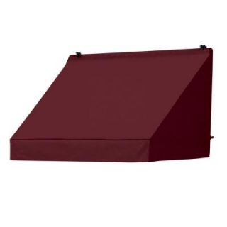 Awnings in a Box 4 ft. Classic Manually Retractable Awning (26.5 in. Projection) in Burgundy 3020736