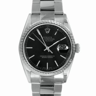 Pre Owned Rolex Mens Stainless Steel Round Datejust Watch   14929929