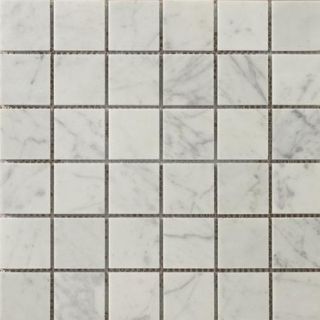 Emser Tile Natural Stone 2'' x 2'' Marble Mosaic Tile in Bianco Gioia