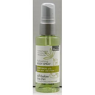 Booth Skin Below The Chin Refreshing Body Spray Lime Basil 2 fl oz