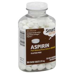 Smart Sense  Aspirin, 325 mg, Coated Tablets, 300 tablets