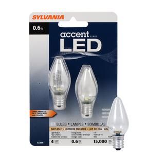 Sylvania LED Accent Daylight Bulb C7 Candelabra Base 120V Light Bulb 0