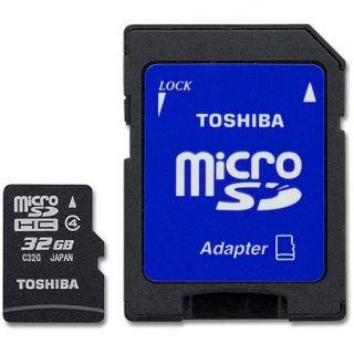 Toshiba Class 4 32GB MicroSD Card with STD Adapter