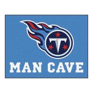 FANMATS Tennessee Titans Blue Man Cave 2 ft. 10 in. x 3 ft. 9 in. Accent Rug 14380
