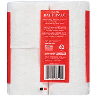 Essential Home One Ply Bath Tissue 4 CT PACK   Food & Grocery   Paper