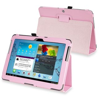 BasAcc Pink Leather Case for Samsung Galaxy Tab 2 P5100/P5110/10.1