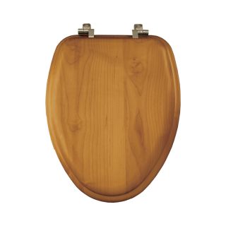 Bemis Natural Reflections Oak Veneer Wood Elongated Toilet Seat
