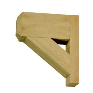 Fypon 14 in. x 16 in. x 3 1/2 in. Polyurethane Timber Bracket BKT14X16X3.5S