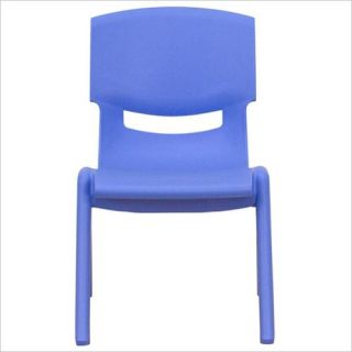 Flash Furniture Stackable Chair in Blue 10.5 Inch Seat Height Furniture