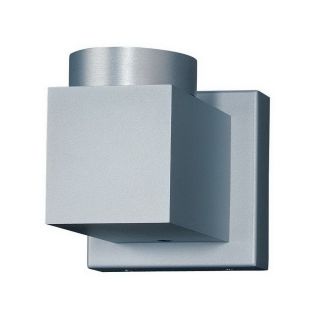 Kendal Lighting 4 in W 1 Light Silver Arm Hardwired Wall Sconce