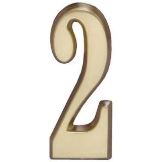 Whitehall Products 4 in. Satin Brass Number 2 12802