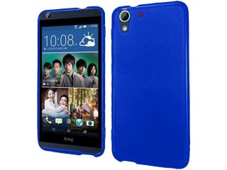 HTC Desire 626 Silicone Case   TPU Frosted Blue (Flexible Thin)