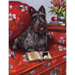 Precious Pet Paintings Scottish Terrier Spring Flag