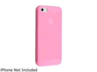 Insten Light Pink Silicone Skin Case with Home Button For iPhone 5 810361