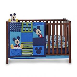 Disney Baby Infant Boys 4 Piece Mickey Mouse Crib Bedding Set   Baby