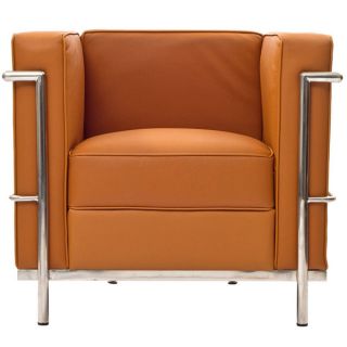 Le Corbusier LC2 Genuine Tan Leather Armchair   Shopping
