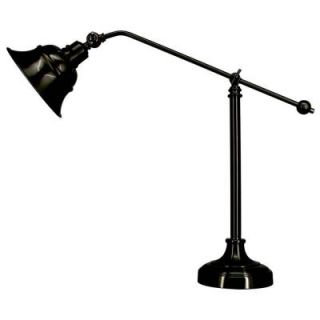 STA Indoor Black Finish Metal Task Table Lamp DISCONTINUED T5926
