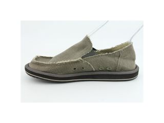 Sanuk Vagabond Mens Size 10 Brown Textile Loafers Shoes