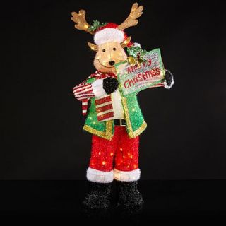 Winter Lane Merry Christmas Moose 52" Decoration   7812165