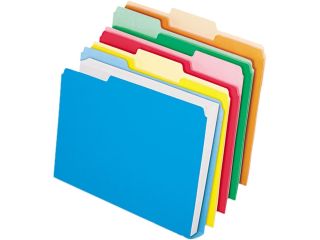 Pendaflex ESS 54460 DoubleStuff File Folders, 1/3 Cut, Letter, Assorted, 50/Pack