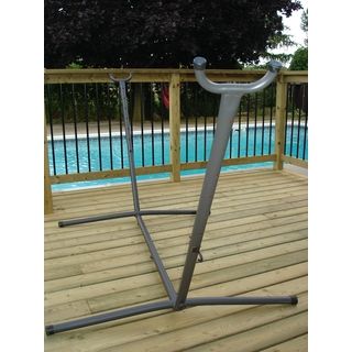 Taupe Steel Hammock Stand   11162998 Great