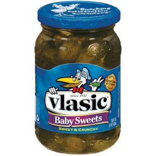 Vlasic Baby Sweet Wholes Pickles 24 Fl Oz Jar