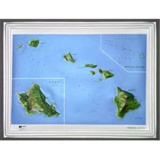 Hubbard Scientific Raised Relief Map K HI2217 Hawaii NCR Series